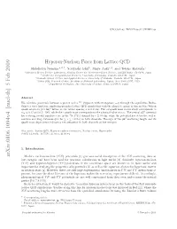 Hyperon-Nucleon Force from Lattice