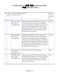 List of Polling Stations for 98 ஈேராடு (கிழக்கு) Assembly Segment Within the 17 ஈேராடு Parliamentary Constituency