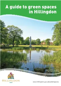 A Guide to Green Spaces in Hillingdon