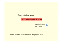Astroparticle Physics