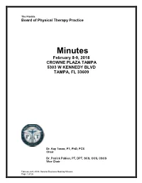 Full Board Minutes