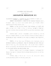 Legislative Resolution 611
