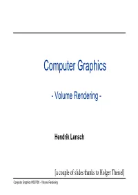 Volume Rendering
