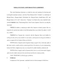 1 MORGAN STANLEY AUDIT RESOLUTION AGREEMENT This