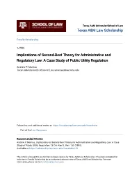 A Case Study of Public Utility Regulation