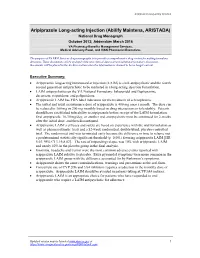 Aripiprazole Long-Acting Injection(Abilify Maintena