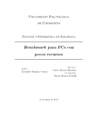 Benchmark Para Pcs Con Pocos Recursos