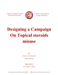 Designing a Campaign on Topical Steroids Misuse