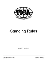 Standing Rules