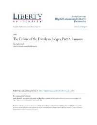 The Failure of the Family in Judges, Part 2: Samson