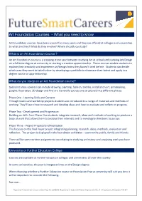 Art Foundation Courses - What You Need to Know