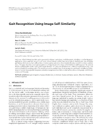 Gait Recognition Using Image Self-Similarity