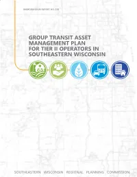 Group Transit Asset Management Plan for Tier Ii Operators in Southeastern Wisconsin