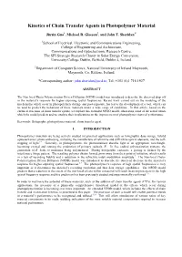 Kinetics of Chain Transfer Agents in Photopolymer Material