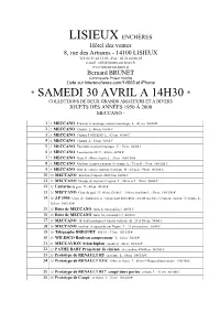 Liste Interencheres