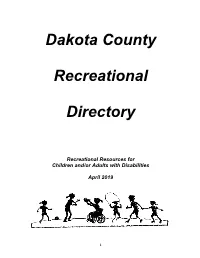 Recreational Directory 2017