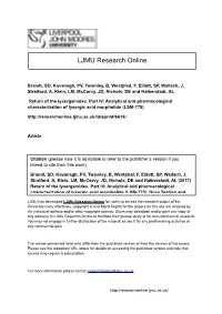 Return of the Lysergamides. Part IV: Analytical and Pharmacological
