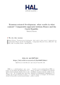 Tramway-Oriented Development: What Results in What Context? Comparative Approach Between France and the Czech Republic