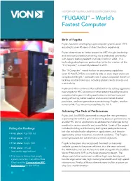 World's Fastest Computer