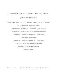 A Bayesian Graphical Model for Chip-Seq Data On