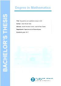 Degree in Mathematics