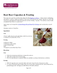 Root Beer Cupcakes & Frosting