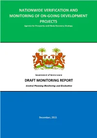 Nationwide Verification and Monitoring of On-Going Development Projects