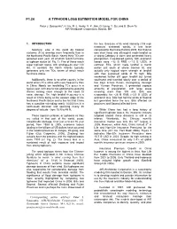 P1.24 a Typhoon Loss Estimation Model for China