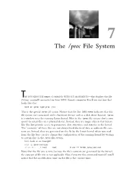 The /Proc File System