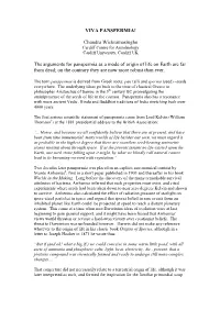 VIVA PANSPERMIA! Chandra Wickramasinghe the Arguments For