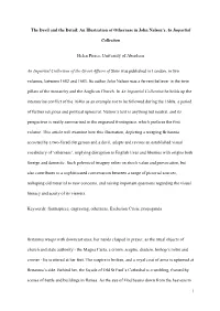 1 the Devil and the Detail: an Illustration of Otherness in John Nalson's an Impartial Collection Helen Pierce, University Of
