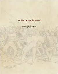 5E Weapons Revised