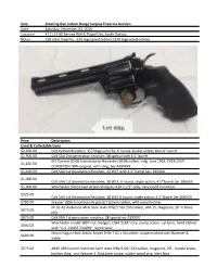 Price Description Colt Python Revolver