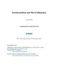 Sentimentalism and Moral Dilemmas