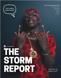 STORM Report Is a Compilation of Up-And-Coming Bands and This Issue of the STORM Report Explores the Artists Who Are Worth Watching
