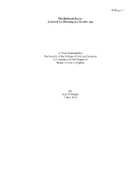 The Buffered Slayer: a Search for Meaning in a Secular Age