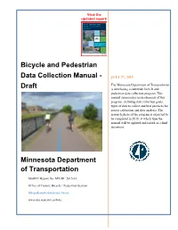 Bicycle and Pedestrian Data Collection Manual - Draft July 2015 6