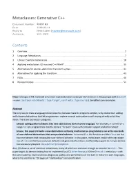 Metaclasses: Generative C++