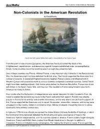 Non-Colonists in the American Revolution