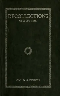 Recollections of a Lifetime
