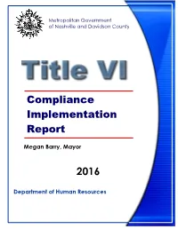 Resources Committed to Title Vi Compliance