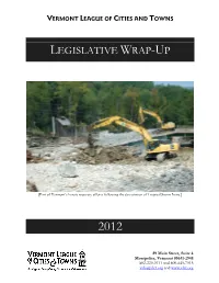 2012 VLCT Legislative Wrap-Up