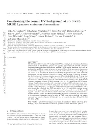 Arxiv:2103.09250V1 [Astro-Ph.GA] 16 Mar 2021 However Require Deeper and Wider Observations in Lyman-Α Emission and Absorption to Be Conﬁrmed