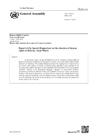 General Assembly Distr.: General 4 May 2021