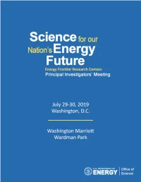 2019 EFRC PI Meeting Book