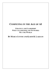 Competing in the Age of Ai