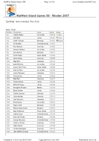 Natwest Island Games XII Page 1 of 18
