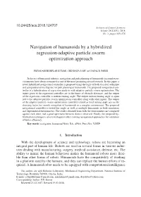Navigation of Humanoids by a Hybridized Regression-Adaptive Particle Swarm Optimization Approach
