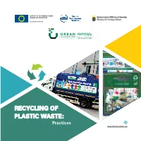 RECYCLING of PLASTIC WASTE: Practices