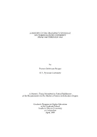SIU Fraternity System History